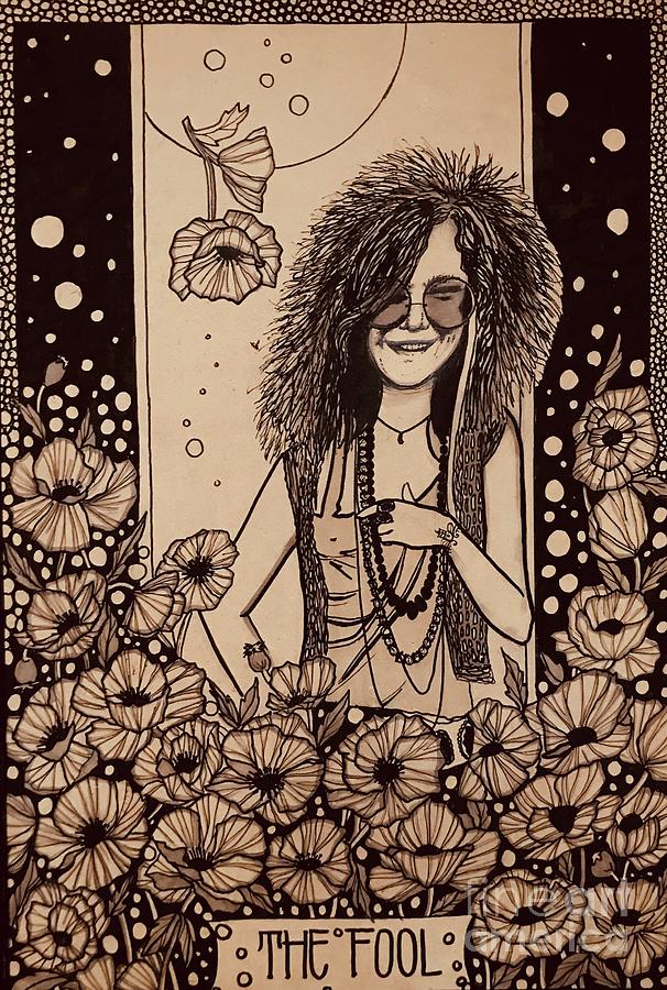 Janis Joplin Painting - Janis Joplin The Fool by Kathy Zyduck
