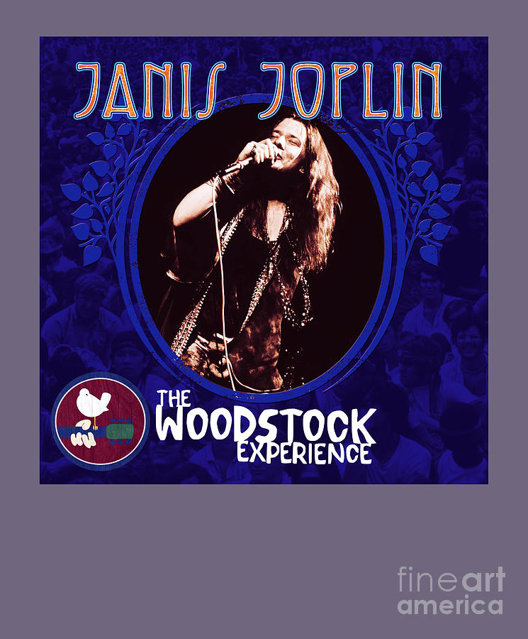 Janis Joplin The Woodstock Experience Album Cover Digital Art by Lan ...