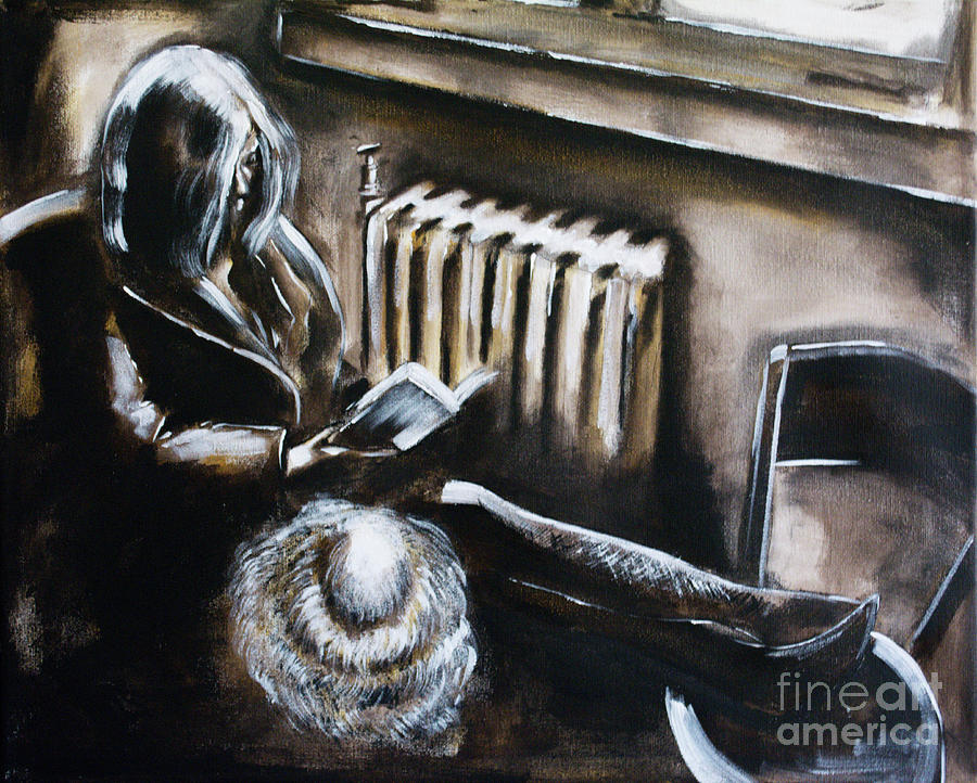 Janis Reading Painting by Patricia Panopoulos - Pixels