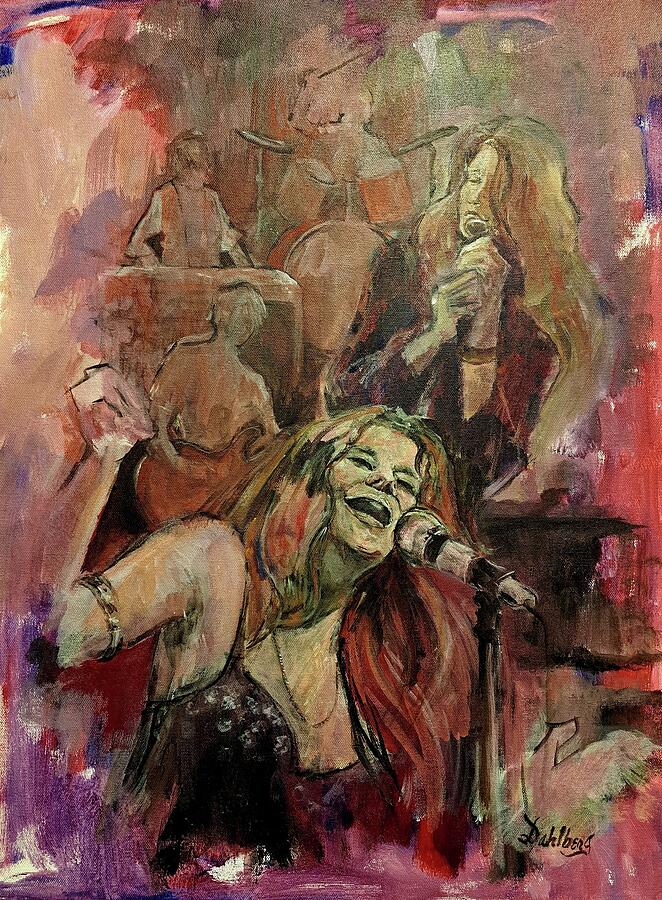 Music Painting - Janis by Stephanie Dahlberg