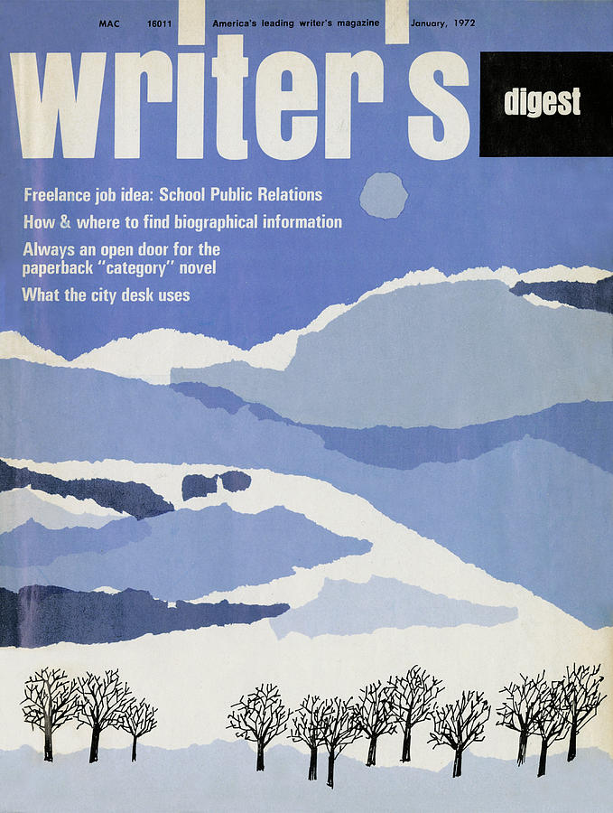 Magazine Covers Digital Art - January 1972 by Writers Digest Magazine Covers Digital Art - January 1972 by Writers Digest