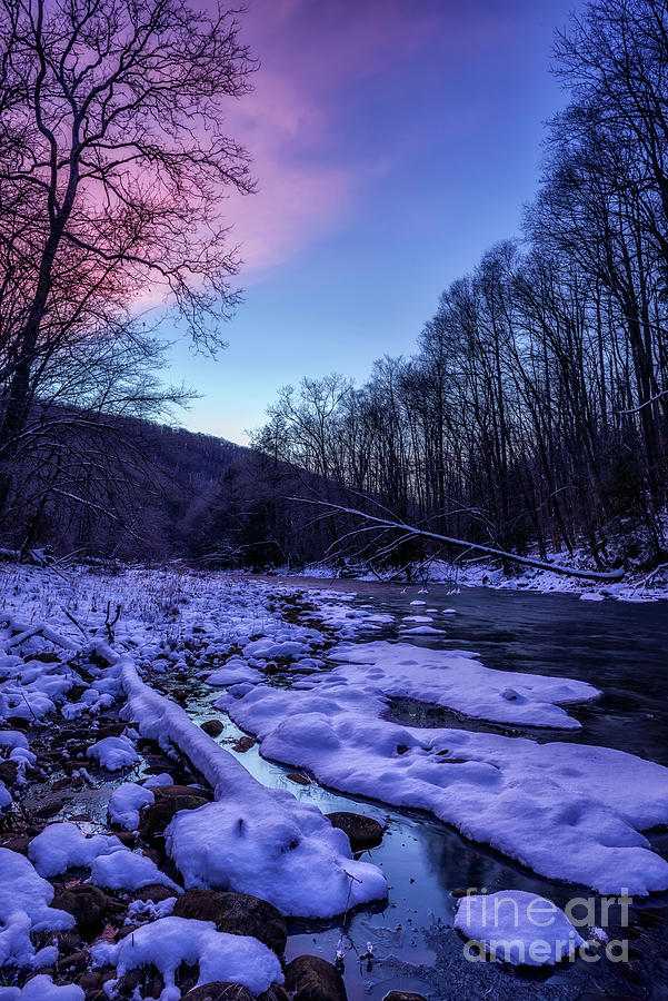 January Dawn along Cranberry River Photograph by Thomas R Fletcher