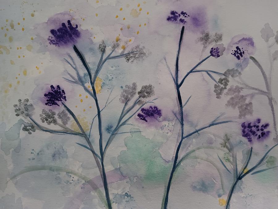Flower Painting - January Flowers 2 by Vale Anoai