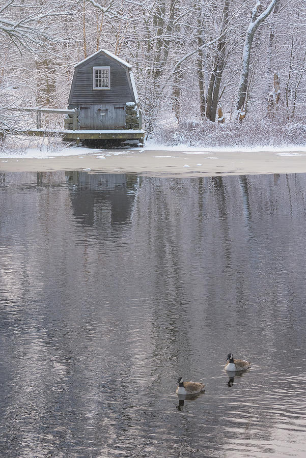 January Morning at the Old Boathouse Photograph by Kristen Wilkinson