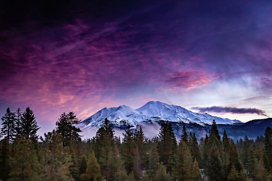 January Mount Shasta Sunrise Photograph by Ryan Workman Photography