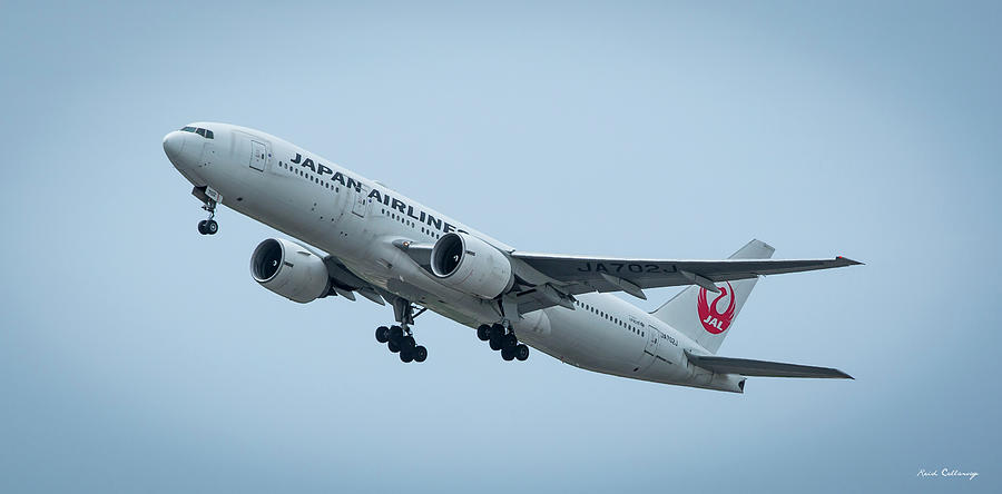Ja702j Japan Airlines Boeing 777 Departing Daniel K Inouye International Airport Art Photograph