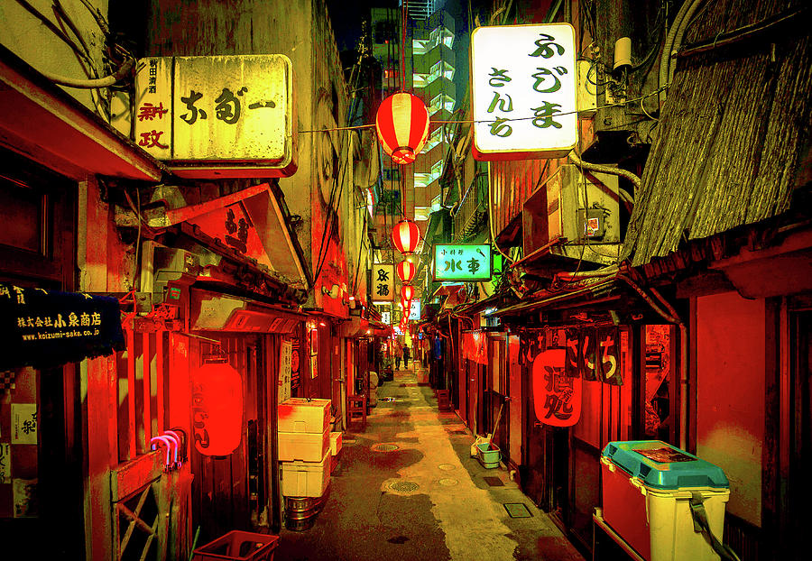 Japan Back Alley Digital Art By Little Japan