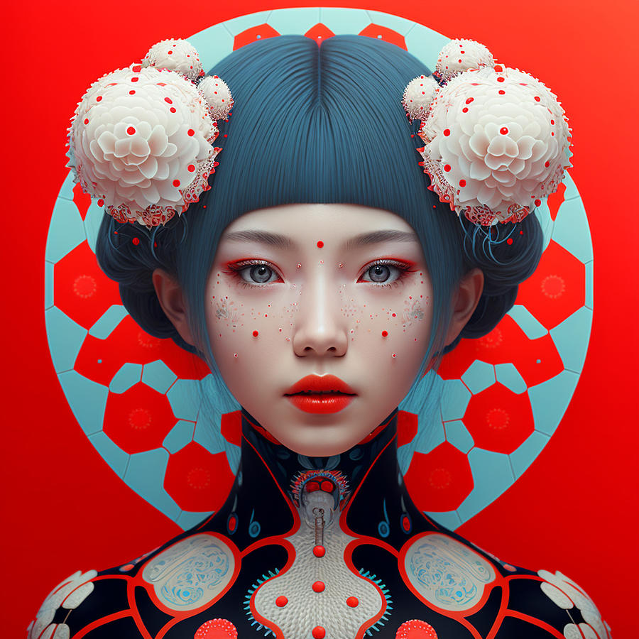 Japan Girl Digital Art by Marcos Oliveira - Fine Art America