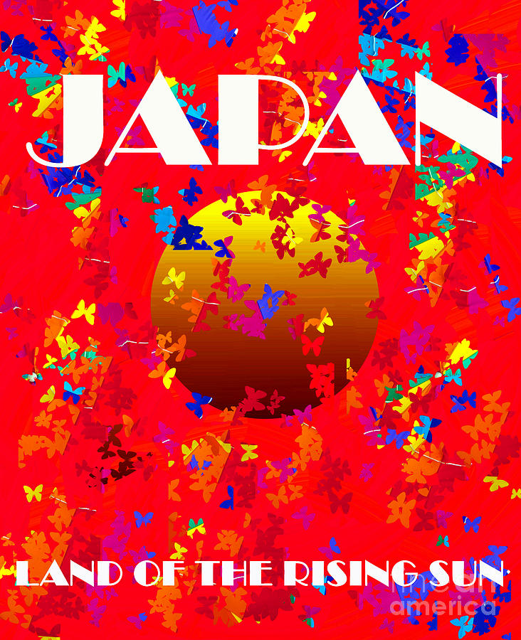 Japan Land Of The Rising Sun Mixed Media