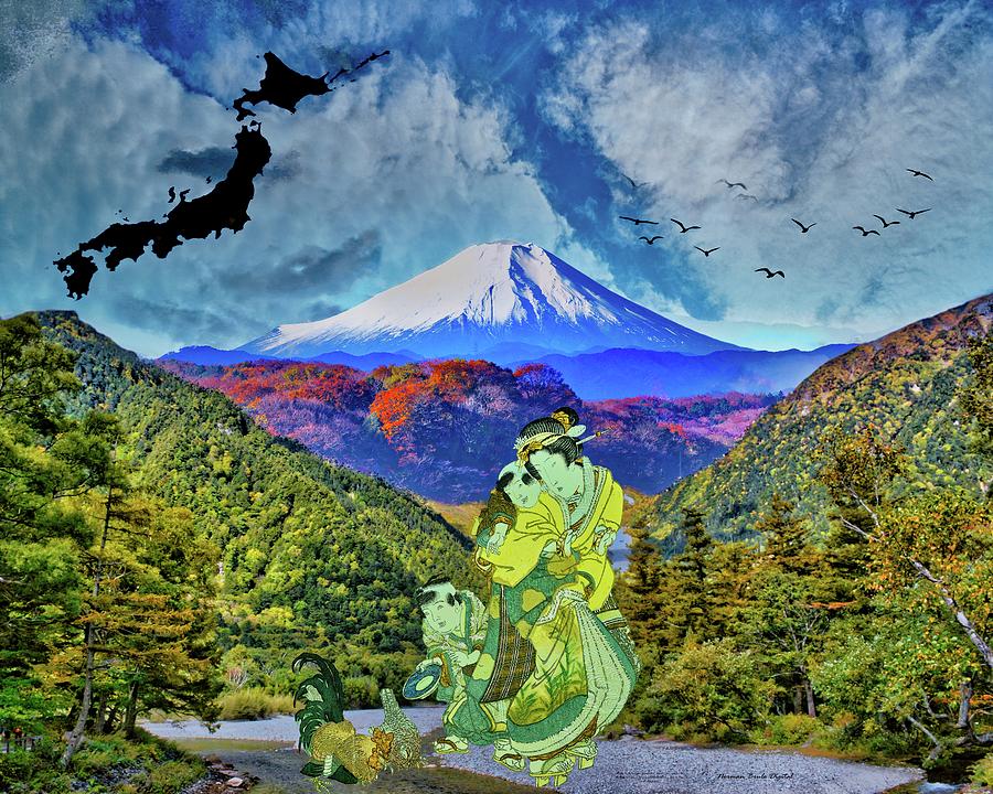 Japan Digital Art by Norman Brule