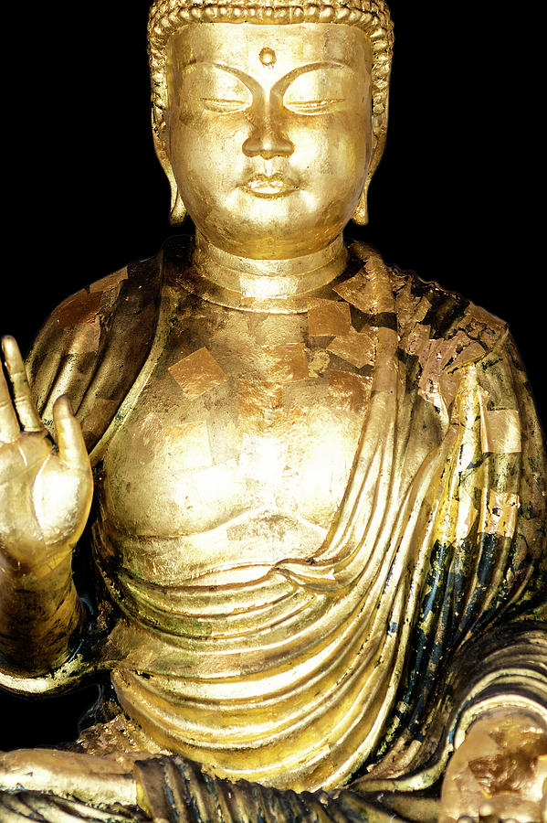 Japan Rising Sun Collection - Golden Buddha Photograph by Philippe HUGONNARD