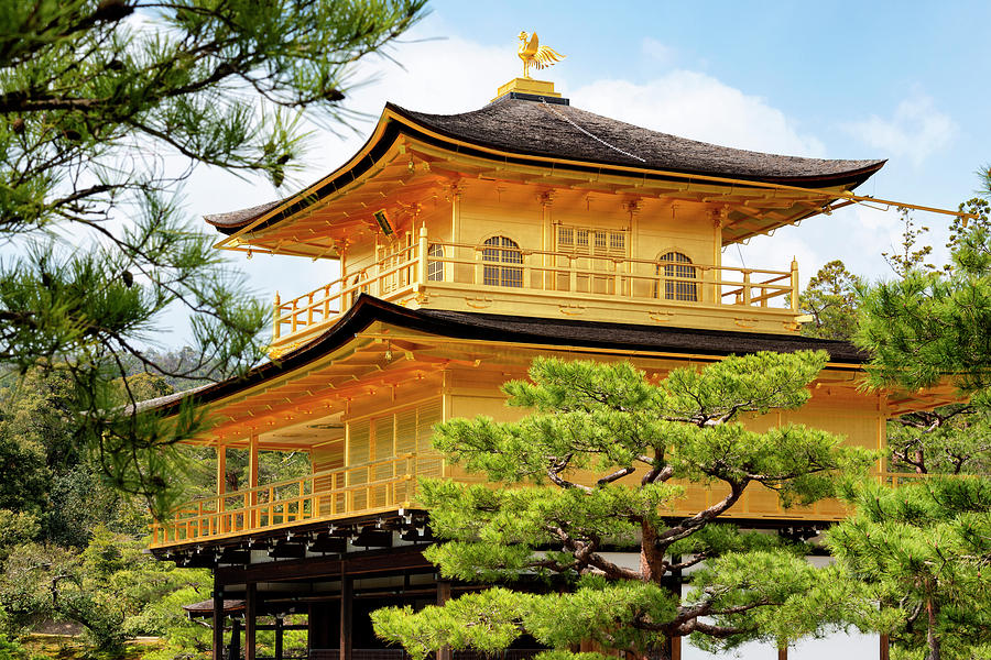 Japan Rising Sun Collection - Kinkaku-Ji Golden Temple I Photograph by Philippe HUGONNARD