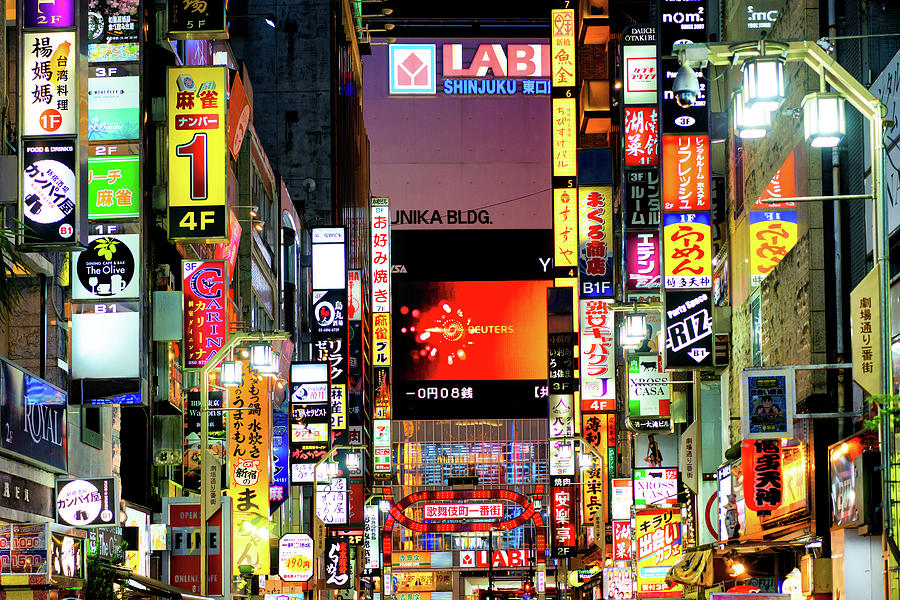 Japan Rising Sun Collection - Shinjuku Tokyo I I I Photograph by ...