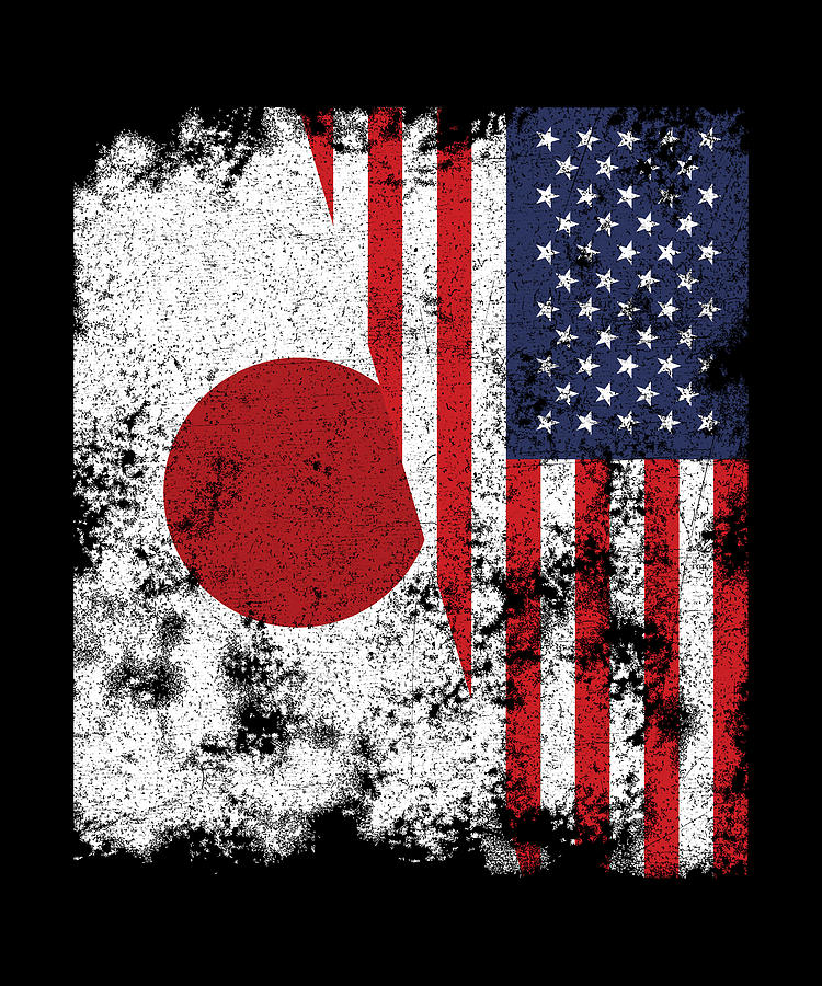 Japan USA Flag - Half American Digital Art by Kasper Holck - Fine Art ...