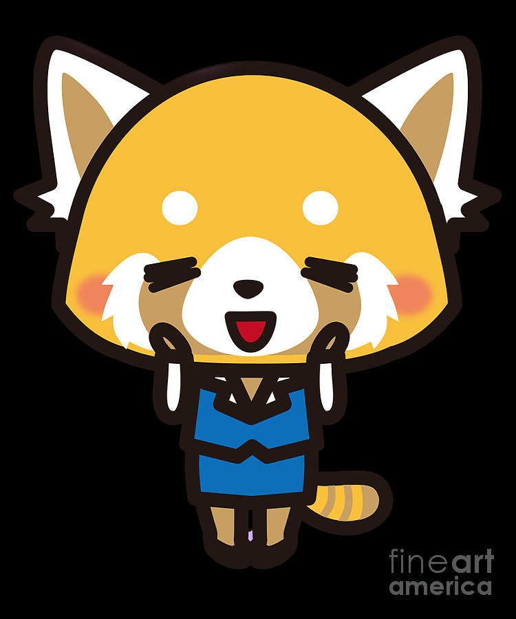 Japanese Anime Cute Retsuko Aggretsuko Drawing by Fantasy Anime - Fine ...