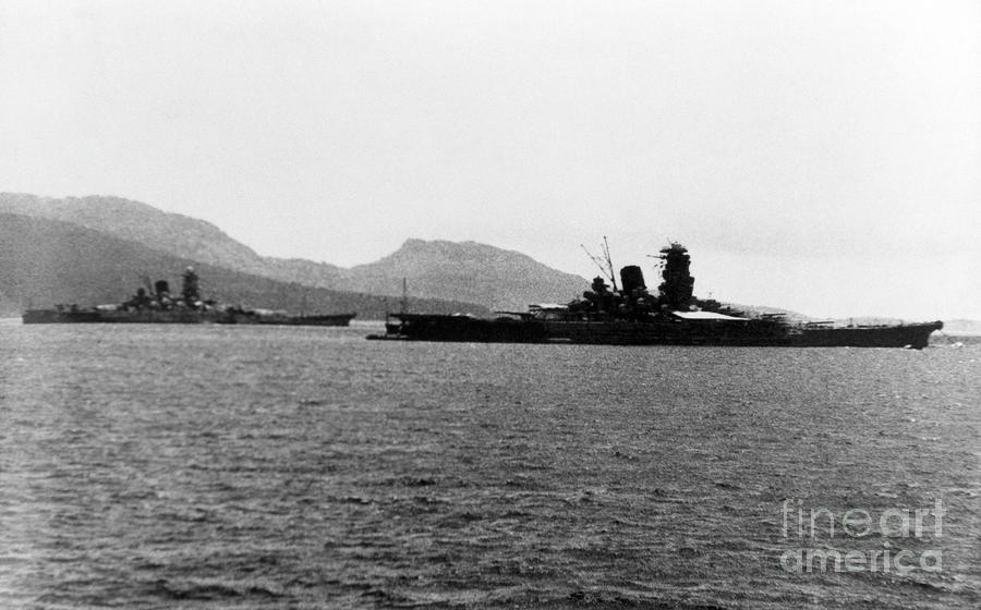 Japanese Battleships, 1943 Photograph by Granger