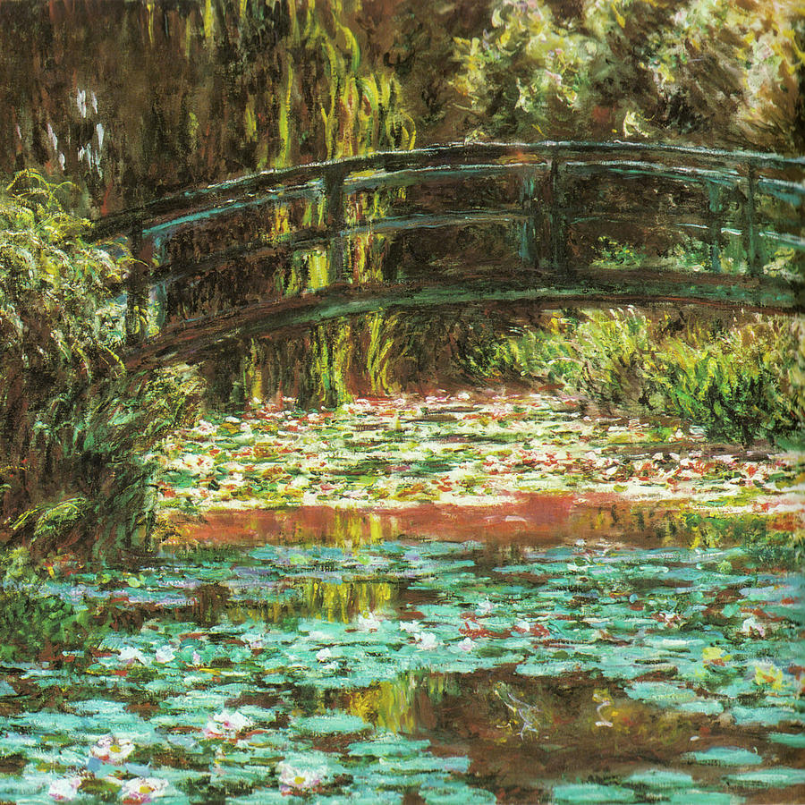 Japanese bridge at Giverny 1899 Painting by Claude Monet - Pixels