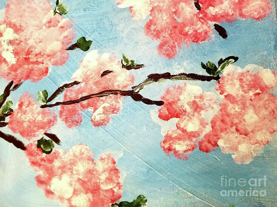 Japanese Cherry Tree Painting