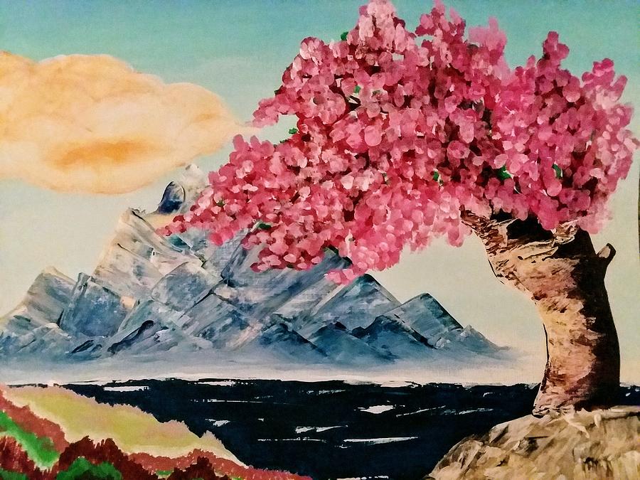Japanese Cherry Blossom Tree - LV Spray Paintings - Paintings