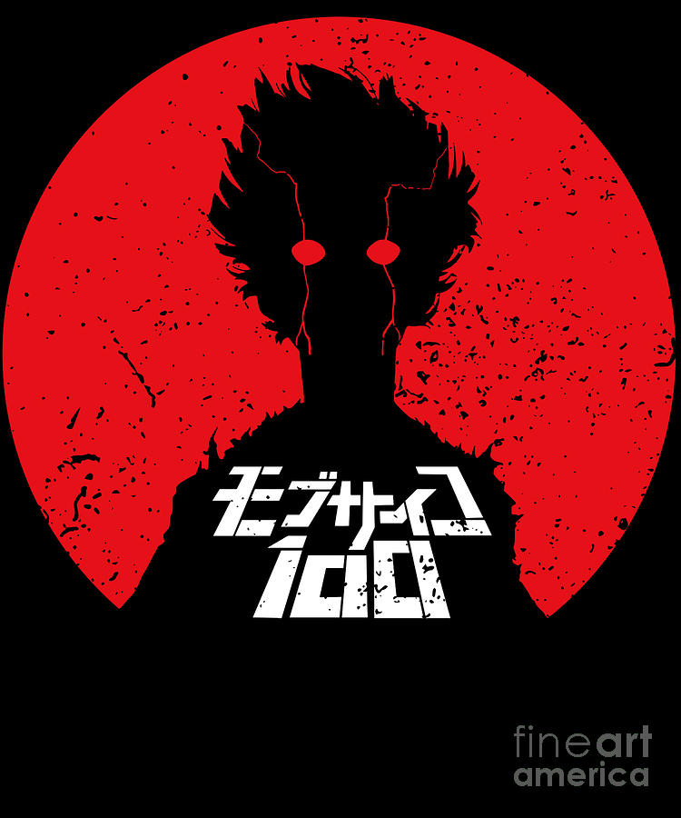 Japanese Classic Photo Mob Psycho 100 Drawing by Fantasy Anime - Fine ...