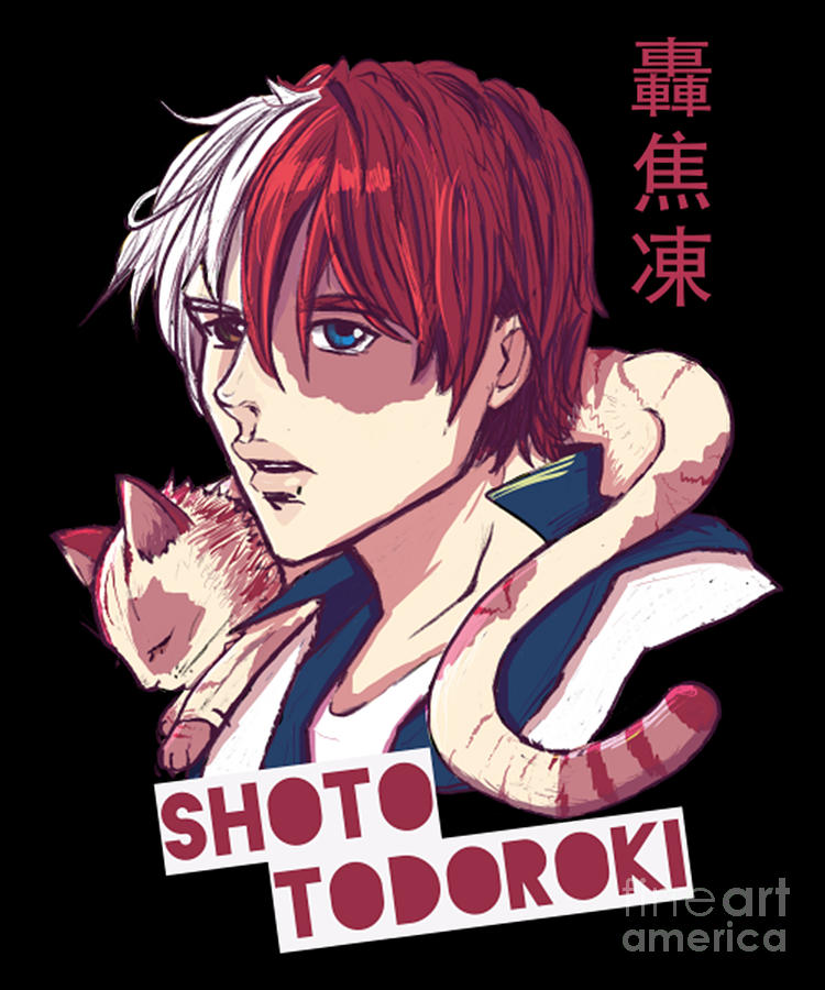 Japanese Classic Shoto Todoroki Art My Hero Academia Drawing by Fantasy ...