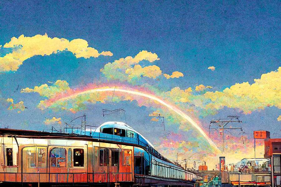 Japanese  Comic  Art  Of  The  Holographic  Station  A  E33f7c5d  F603  440c  A9cc  846e9c59681f By Painting