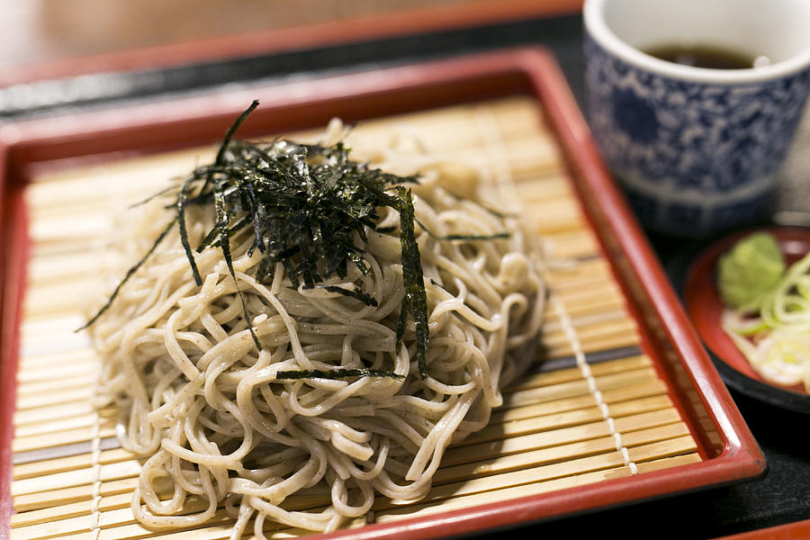 Japanese Cuisine, Soba, Buckwheat noodles with Tempura Photograph by Ivan