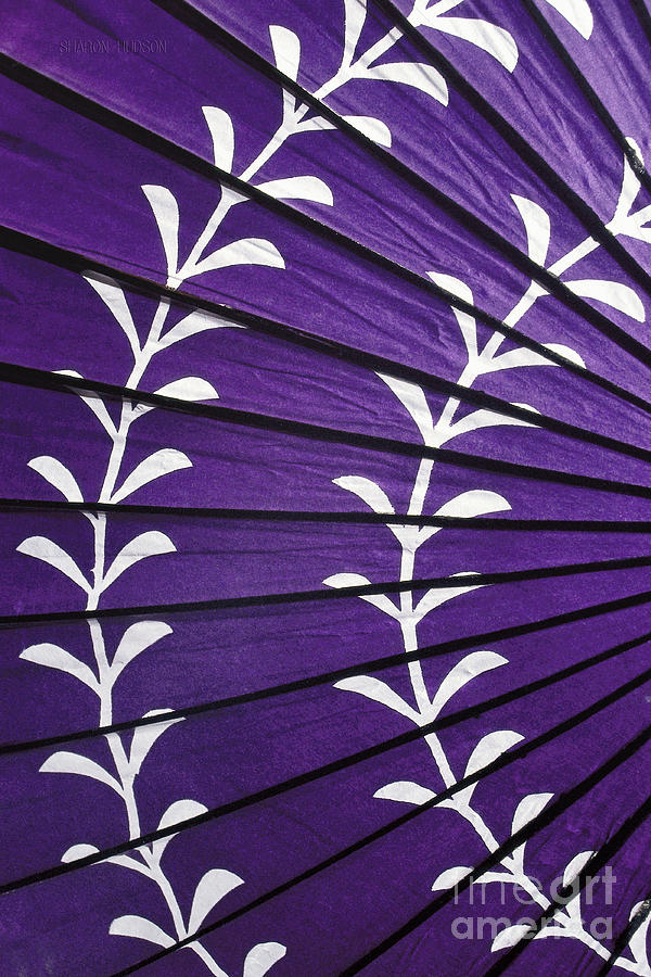 Japanese folk art - Purple Parasol Photograph by Sharon Hudson