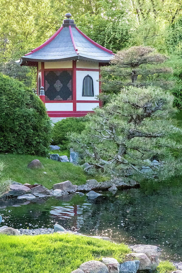 Japanese Garden #6 - Pagoda Vertical Photograph