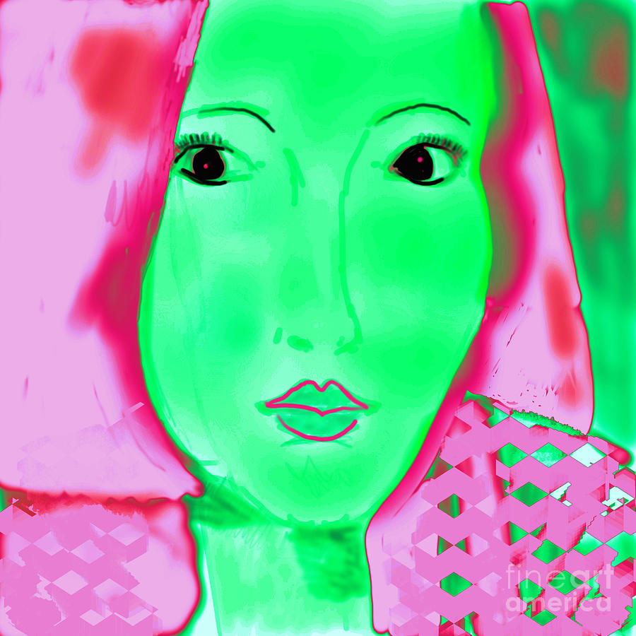 Japanese girl 23 Digital Art by Jacinta Hunt Fine Art America