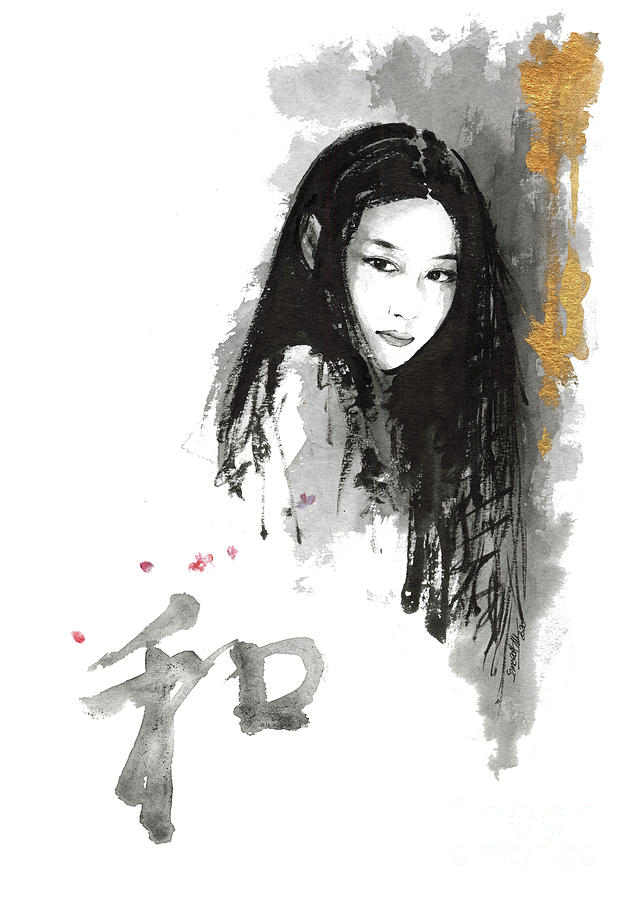 A Maiko Girl Drawing by Yoshiko Mishina - Pixels Merch