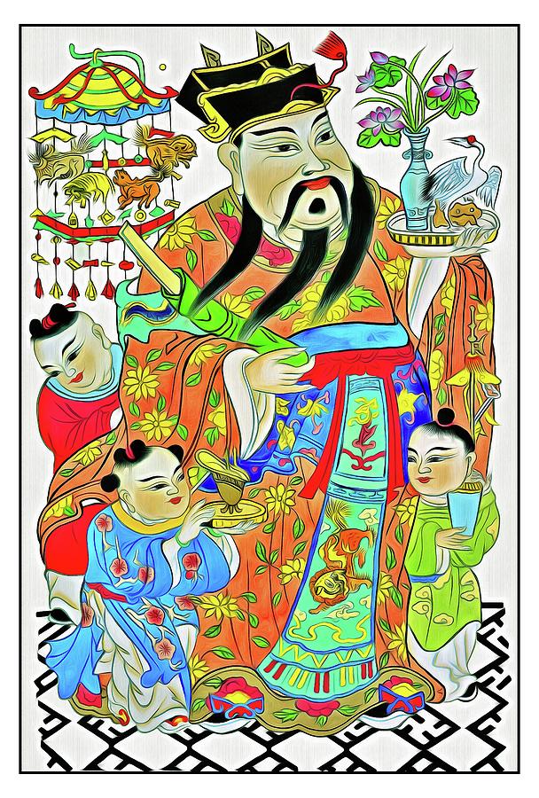 Japanese Gods 5 Digital Art by Printable Art - Pixels