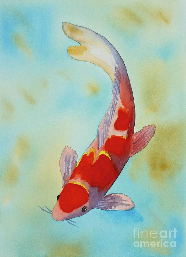 Japanese Koi Painting by Norma Appleton