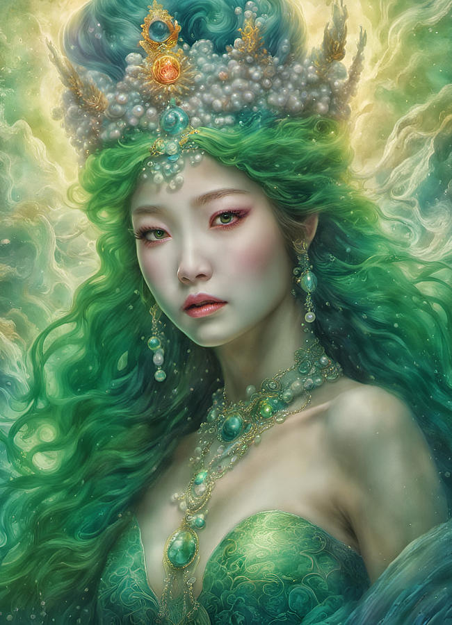 Japanese Mermaid Queen Photograph by Cate Franklyn Japanese Mermaid Queen Photograph by Cate Franklyn