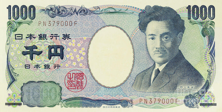 1000 Photograph - Japanese one thousand Yen banknote by Roberto Morgenthaler