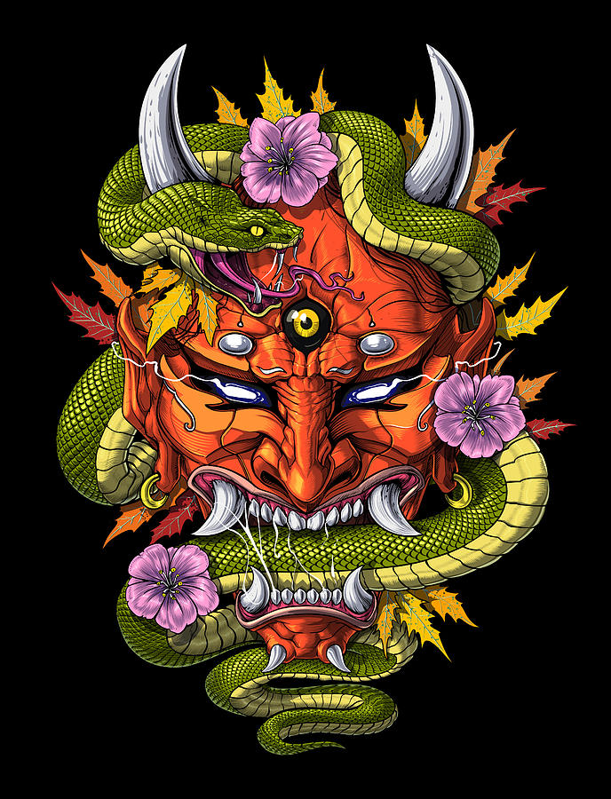 japanese demon mask