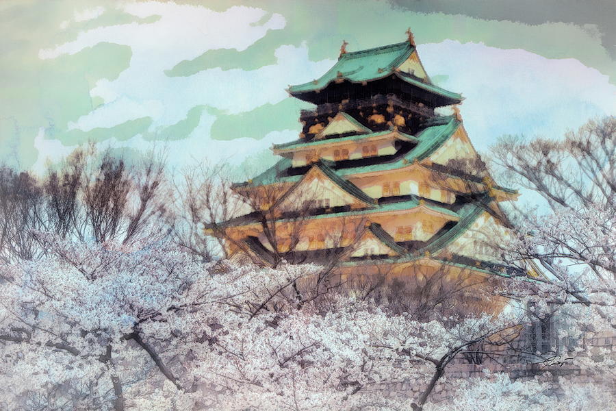 Japanese Palace Digital Art By Jerzy Czyz