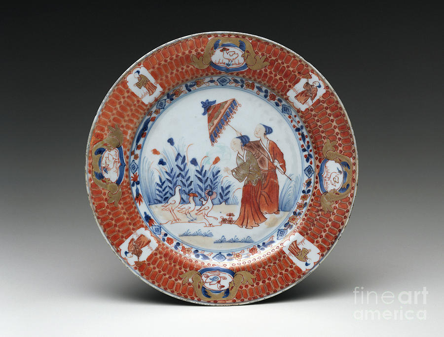 Japanese Porcelain Dish Ceramic Art by Cornelis Pronk