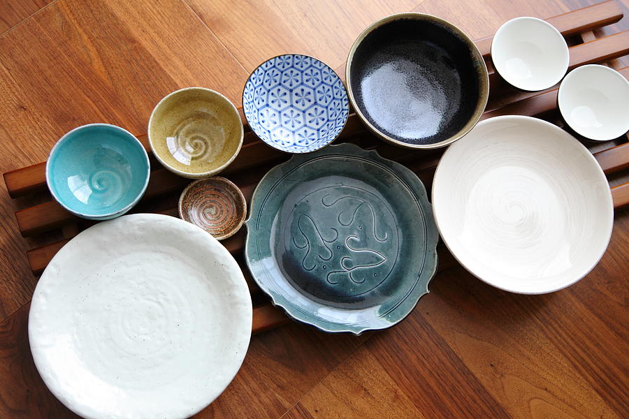 Japanese Pottery - Bowls & Plates Photograph by Yukihipo