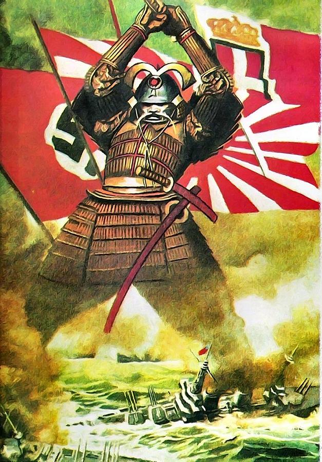 Japanese Propaganda WW2 World War 2 WWII Digital Art by Gene Bradford