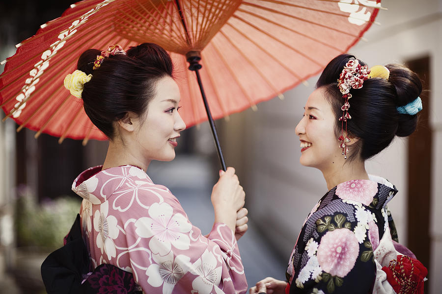 Japanese Sisters Photograph by RichVintage