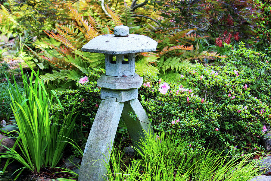 Japanese Stone Lantern Photograph by Cynthia Guinn
