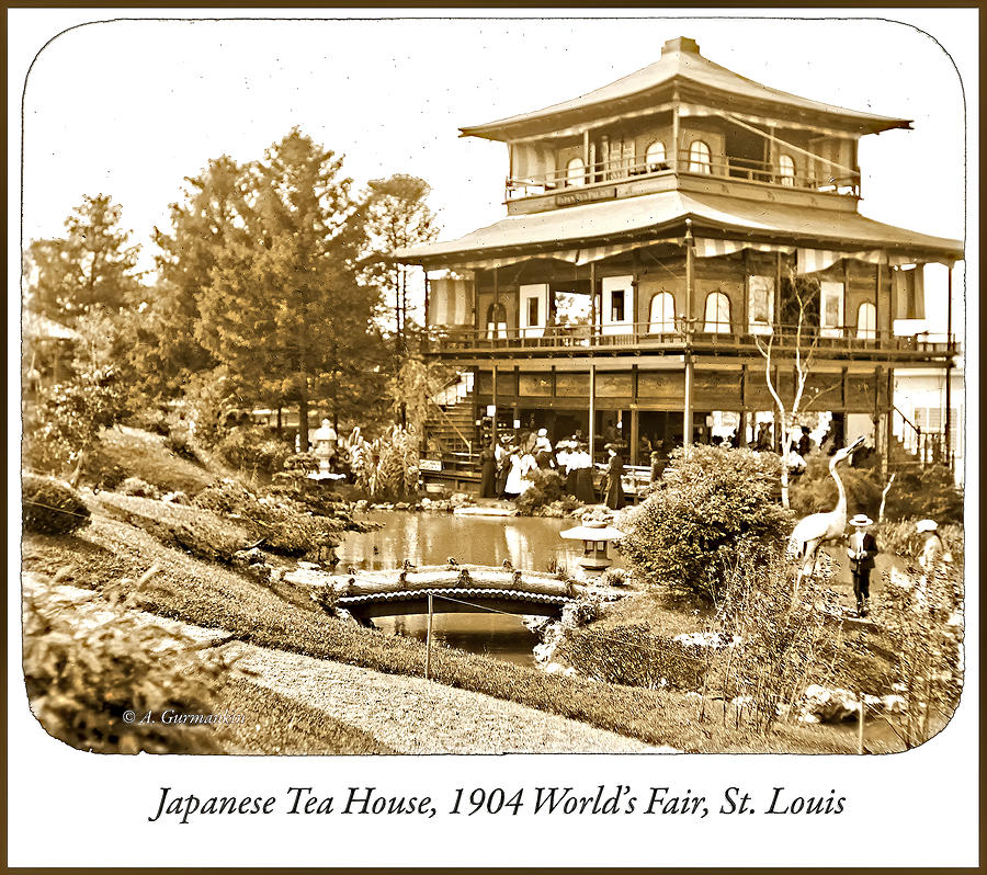 Japanese Tea House, Worlds Fair, 1904 Photograph by A Macarthur Gurmankin