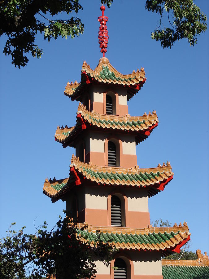 Japanese Tower Photograph by Kenny Glover