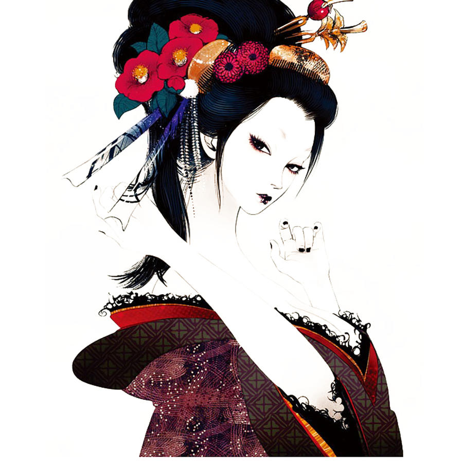 Japanese Woman Art Ceramic Art by Chris Mokoena - Fine Art America