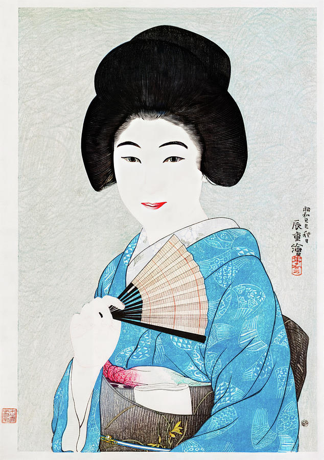 Japanese woman Painting by Yamanaka Kodo - Fine Art America