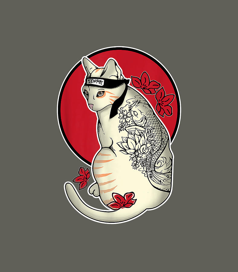 Japaneseamurai Cat Tattoo Irezumi Ninja Digital Art By Koshan Reimi Pixels 1989