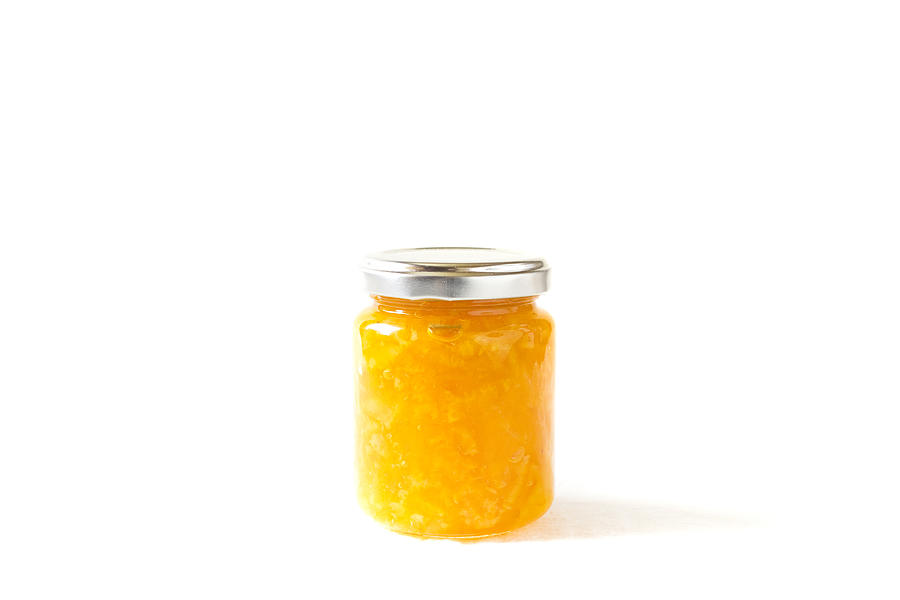 Jar of Orange Marmalade Jam Photograph by masahiro Makino