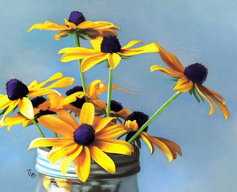 Jar of Sunshine Painting by Tammy Lee Bradley