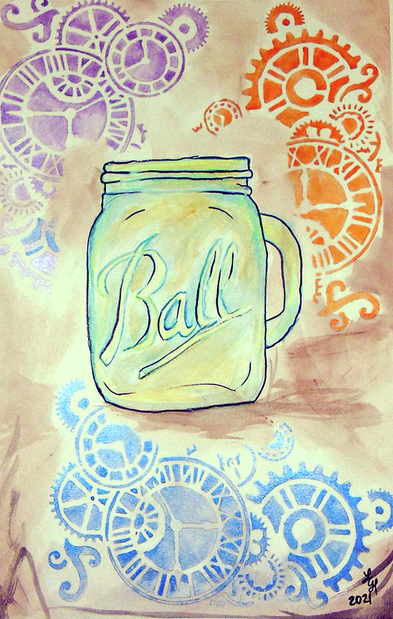 Jar of Time Painting by Loretta Nash